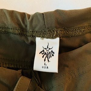 2 pairs of Prana crop drawstring pants - large